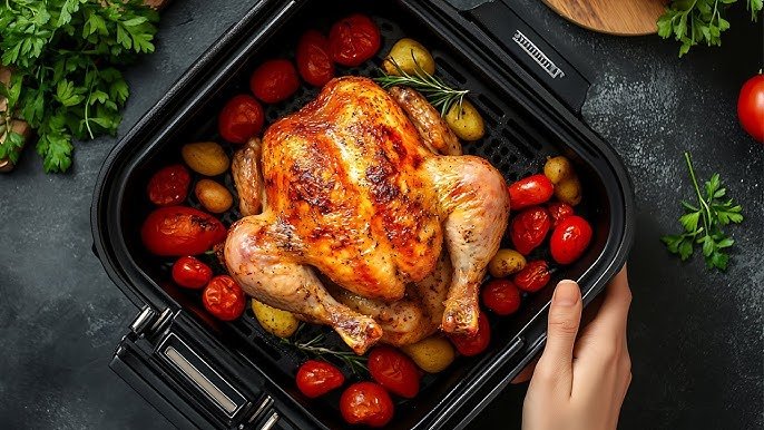 Air fryer fried chicken sandwiches