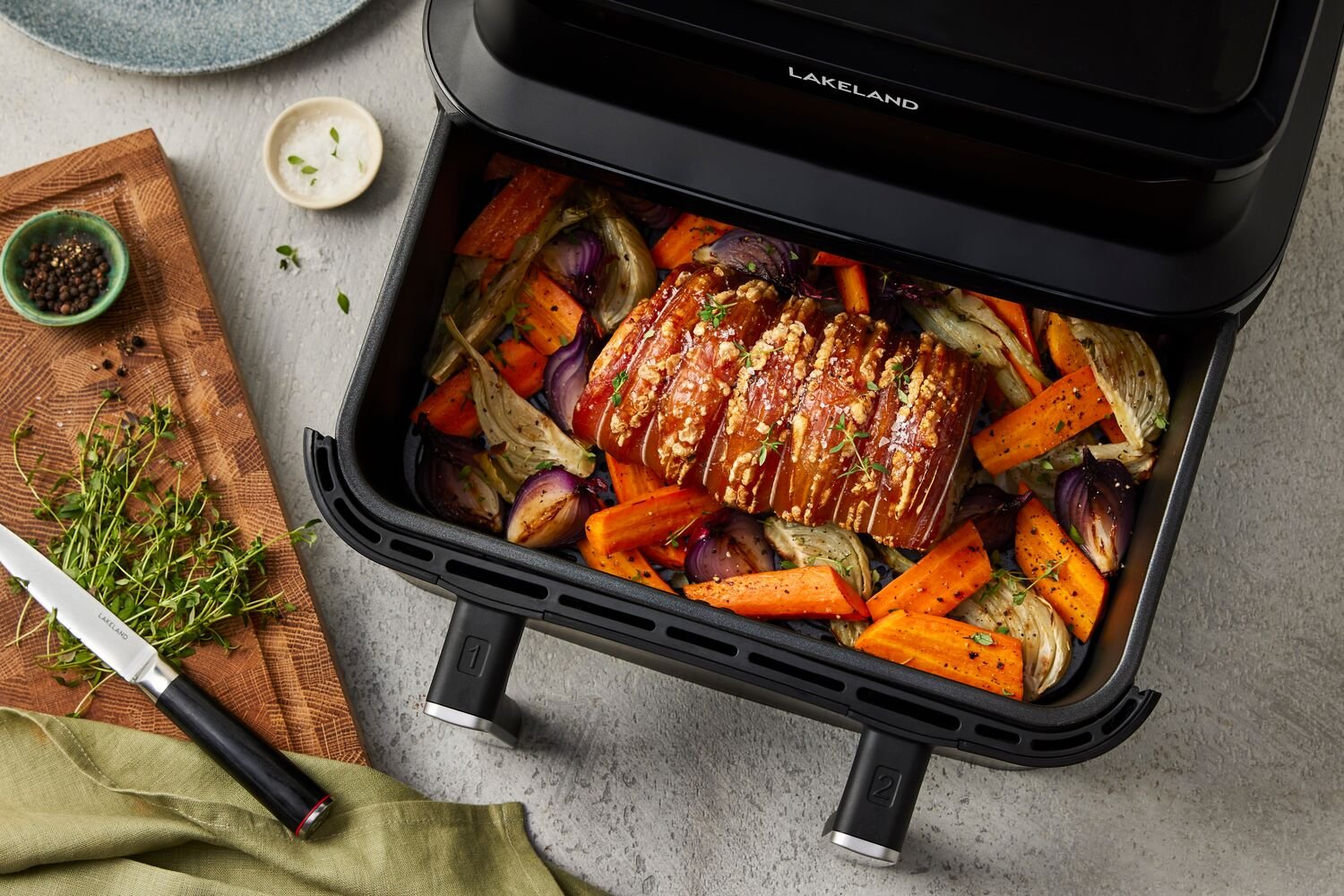 Air fryer roasted chickpeas