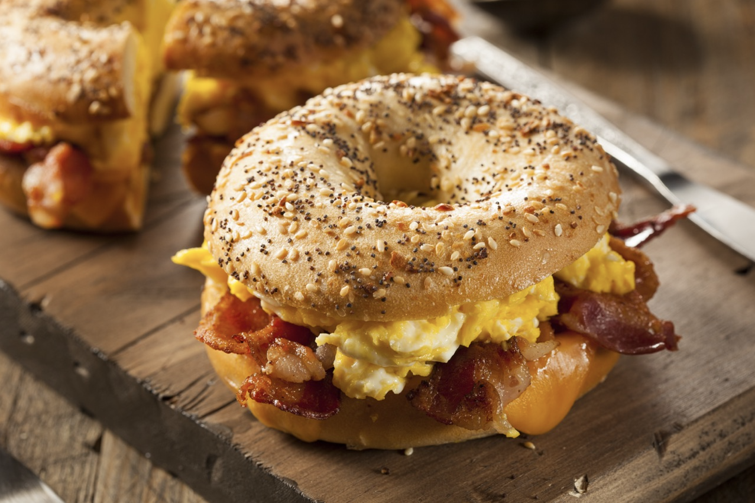 Bagel Breakfast Sandwich (Bacon, Egg, and Cheese)