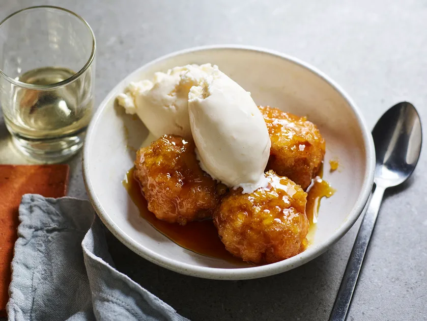 Golden syrup dumplings