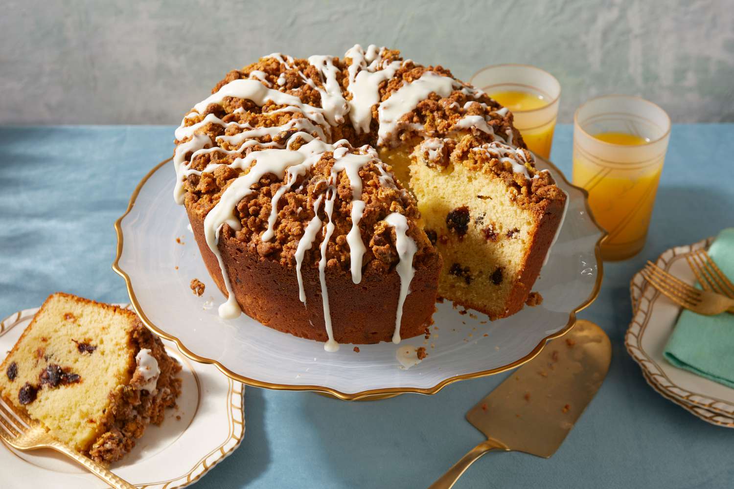 Raisin-Walnut Coffee Cake