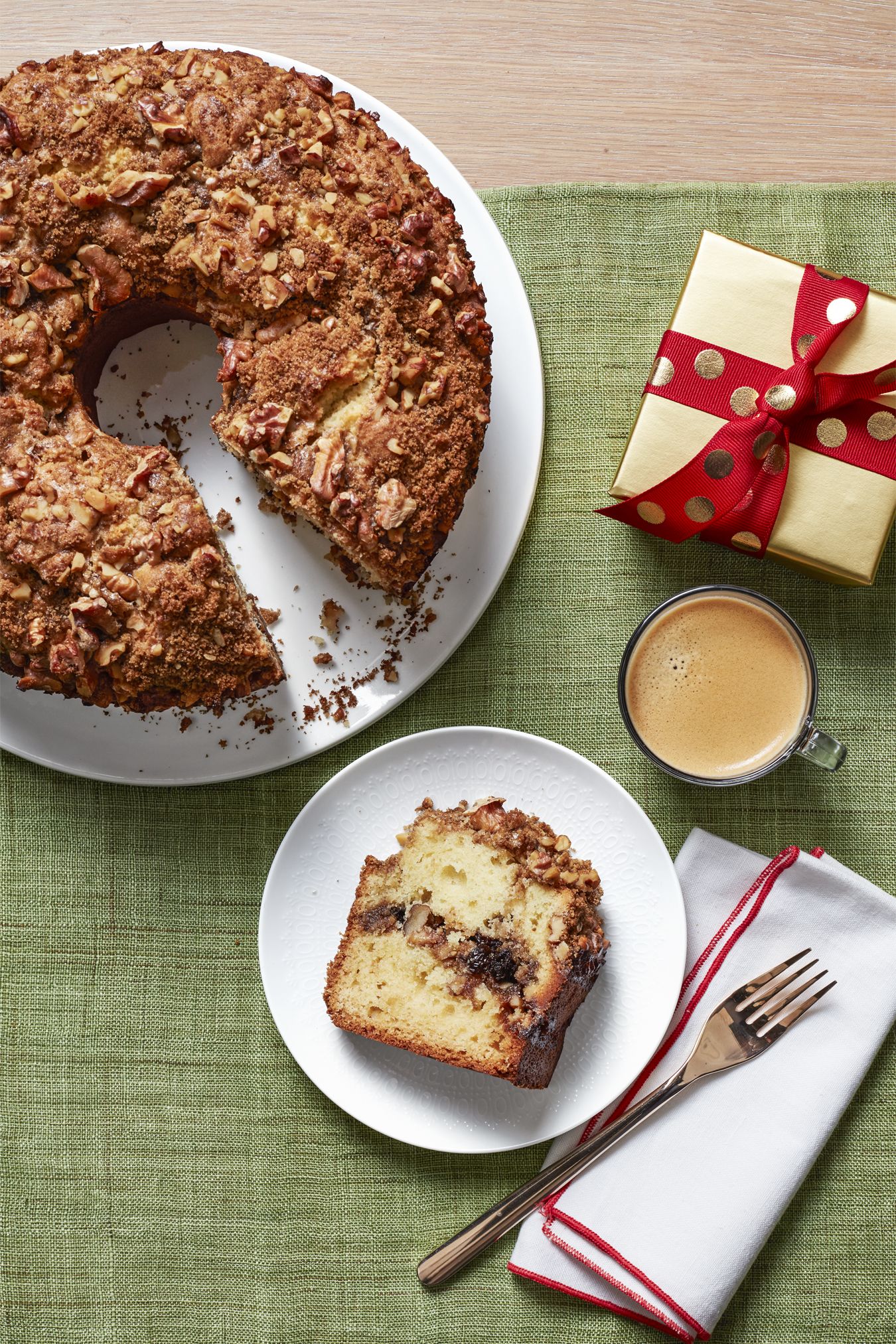 Raisin-Walnut Coffee Cake