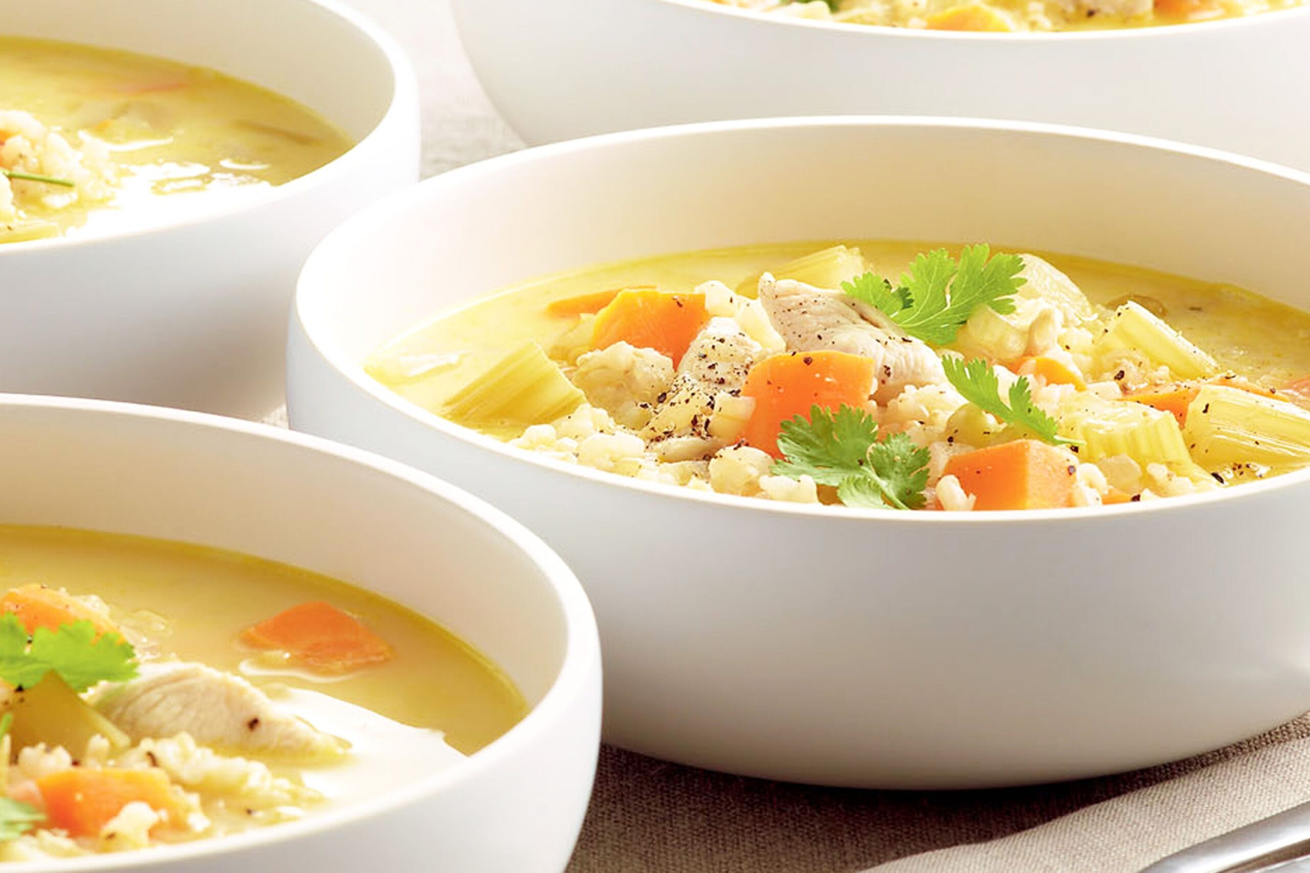 Lemon Chicken Soup with Rice