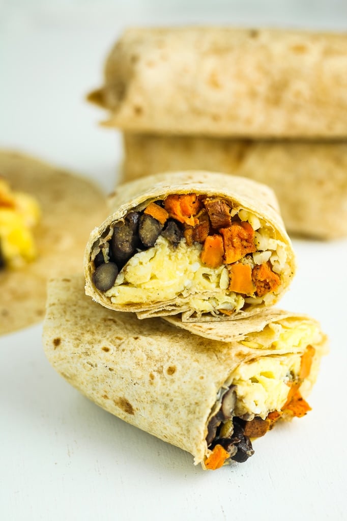 Sweet Potato Breakfast Burritos