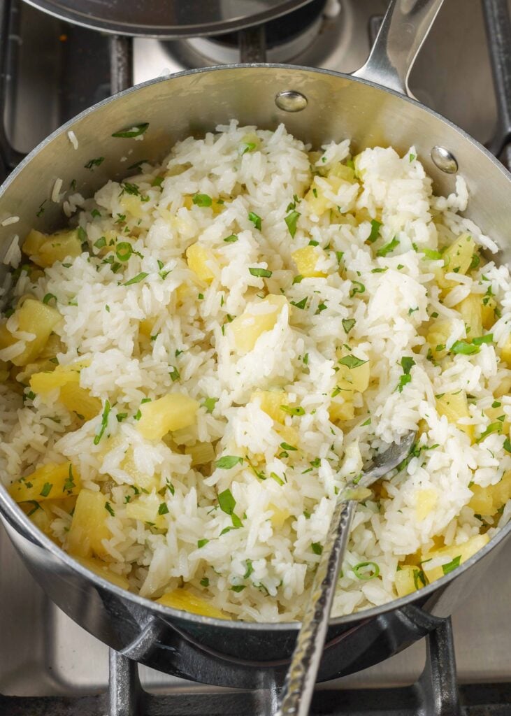 Lime-Cilantro Rice with Pineapple