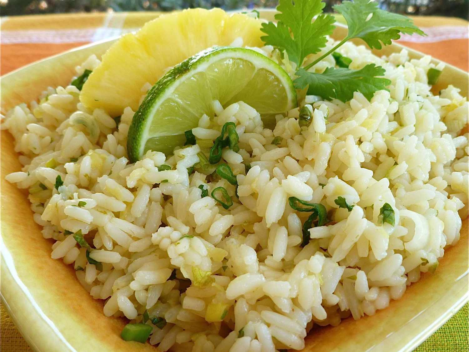 Lime-Cilantro Rice with Pineapple