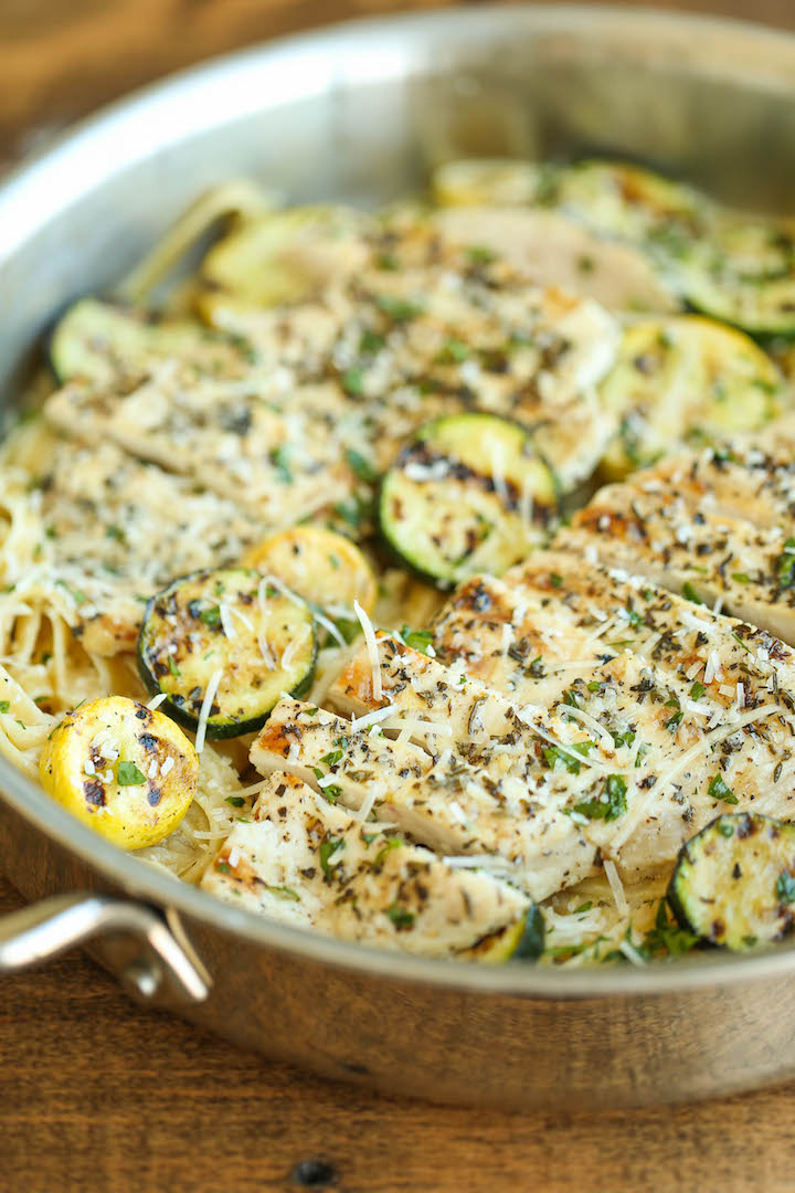 Lemon-Herb Zucchini Fettuccine
