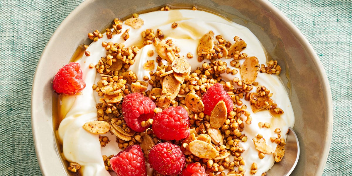 Almond-Buckwheat Granola with Yogurt and Berries