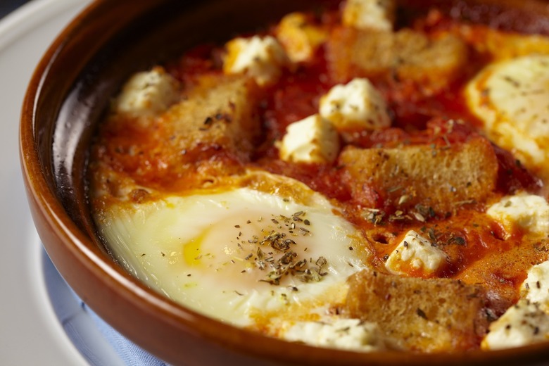 Tomato and Feta Baked Eggs