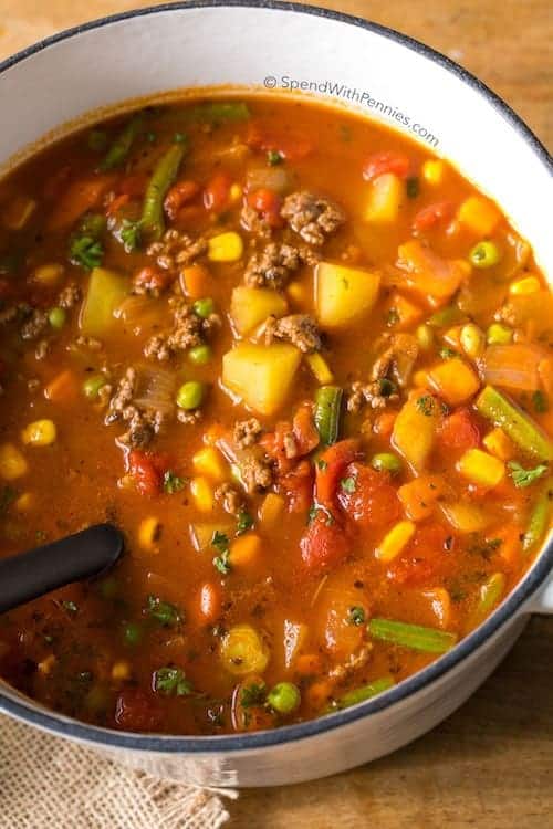 Easy Hamburger Vegetable Soup
