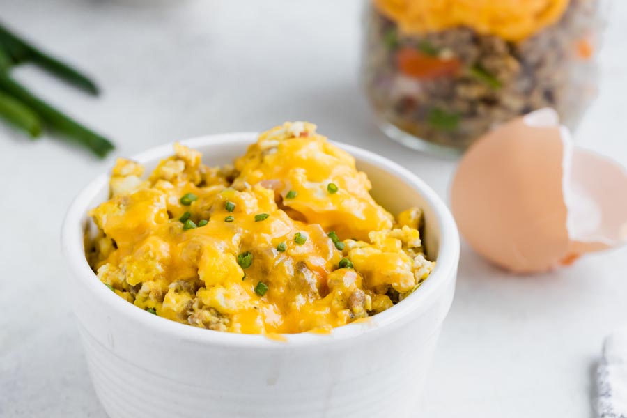 Quick and Easy Meal Prep Egg Scramble Bowls