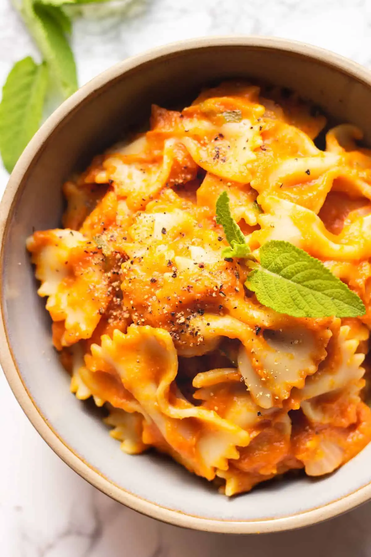 Pasta with Italian Sausage and Pumpkin Sauce