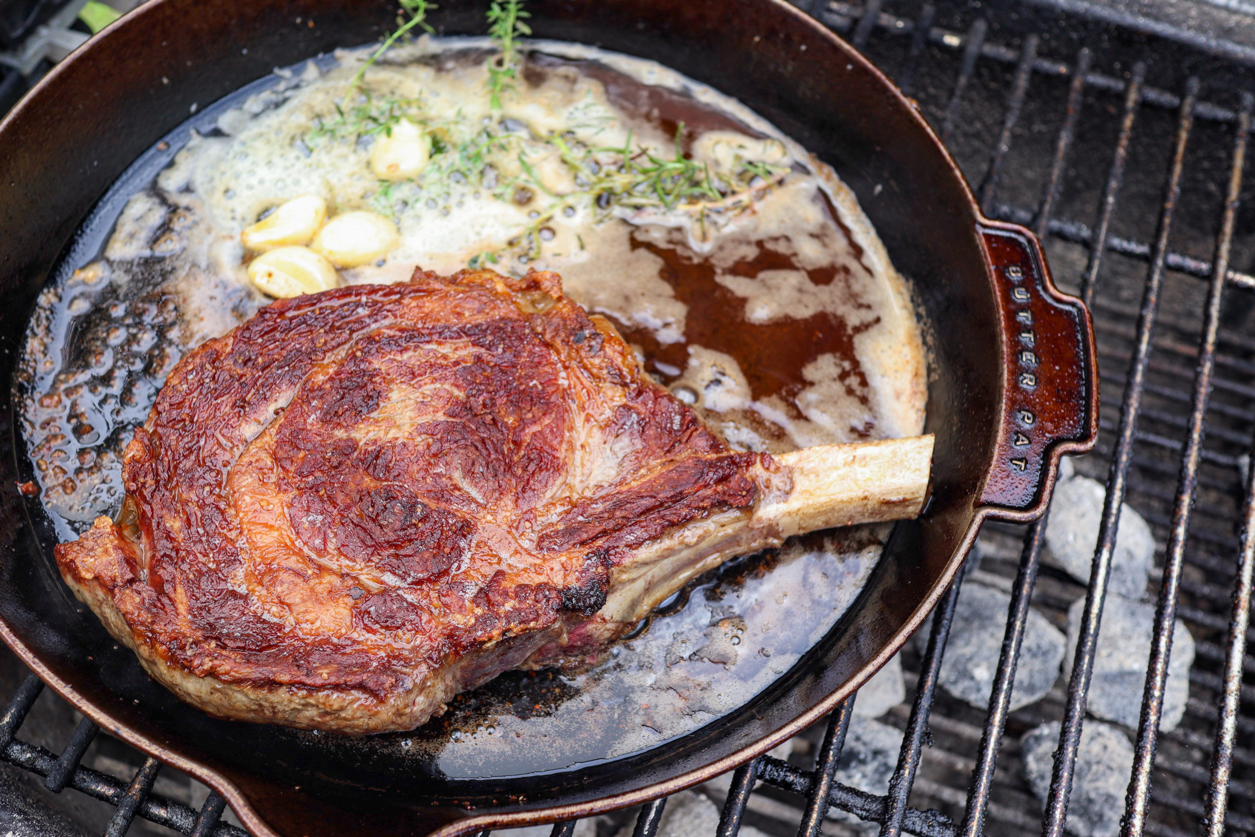 Butter-Basted Garlic Herb Skillet Steak