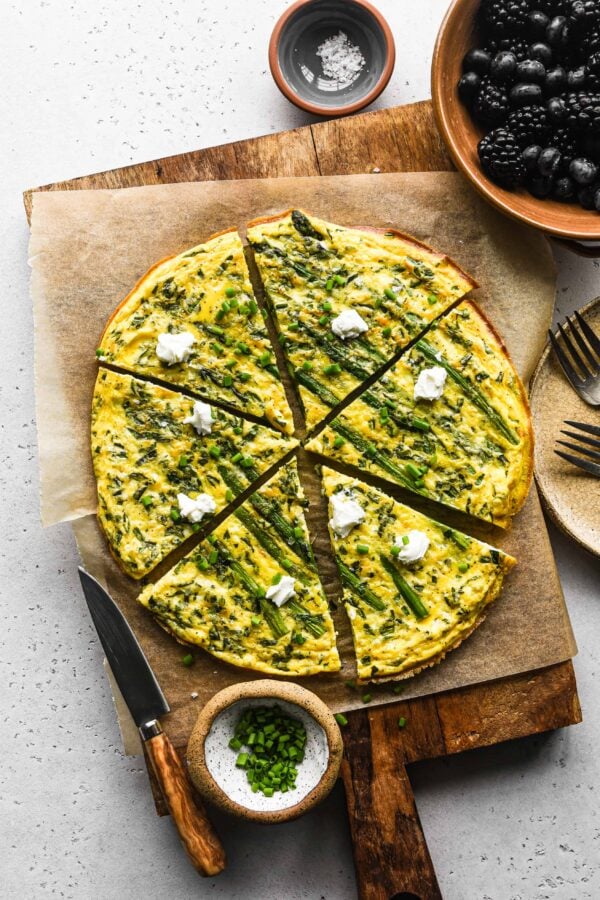 Sheet Pan Asparagus Frittata