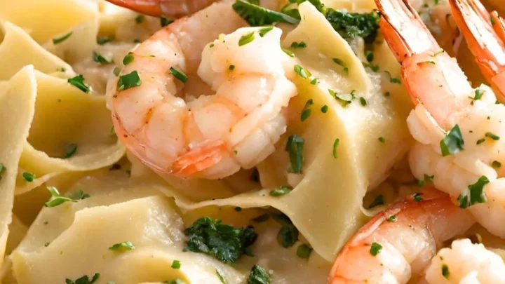 Champagne Shrimp and Pasta
