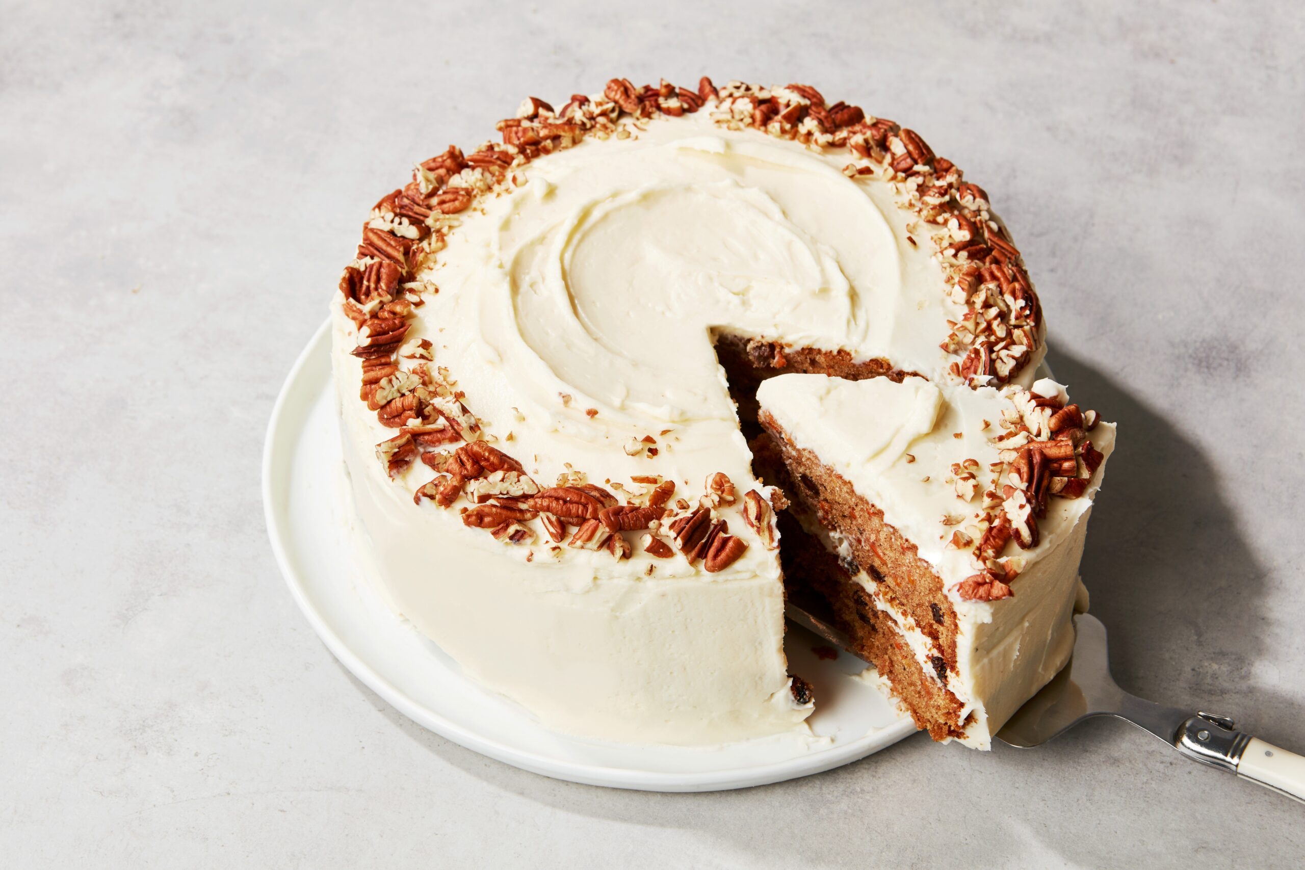Carrot cake with cream-cheese frosting