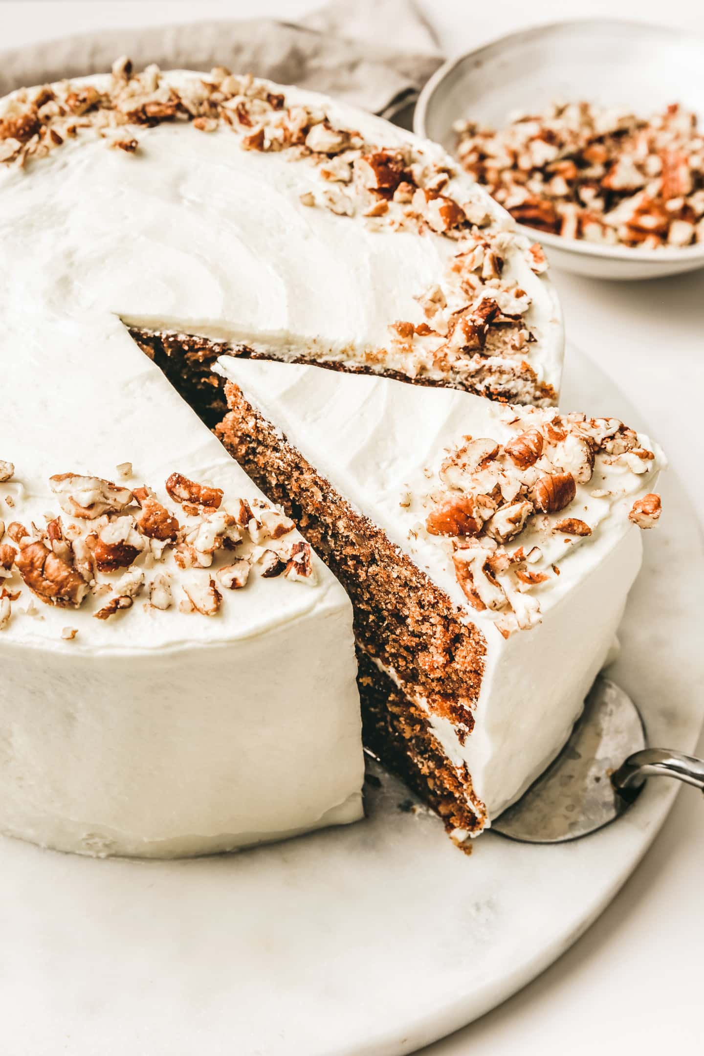 Carrot cake with cream-cheese frosting