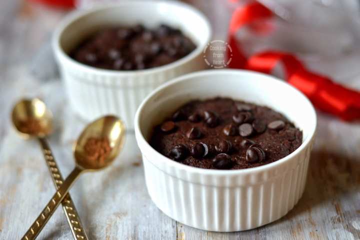1 minute microwave chocolate brownie in a mug