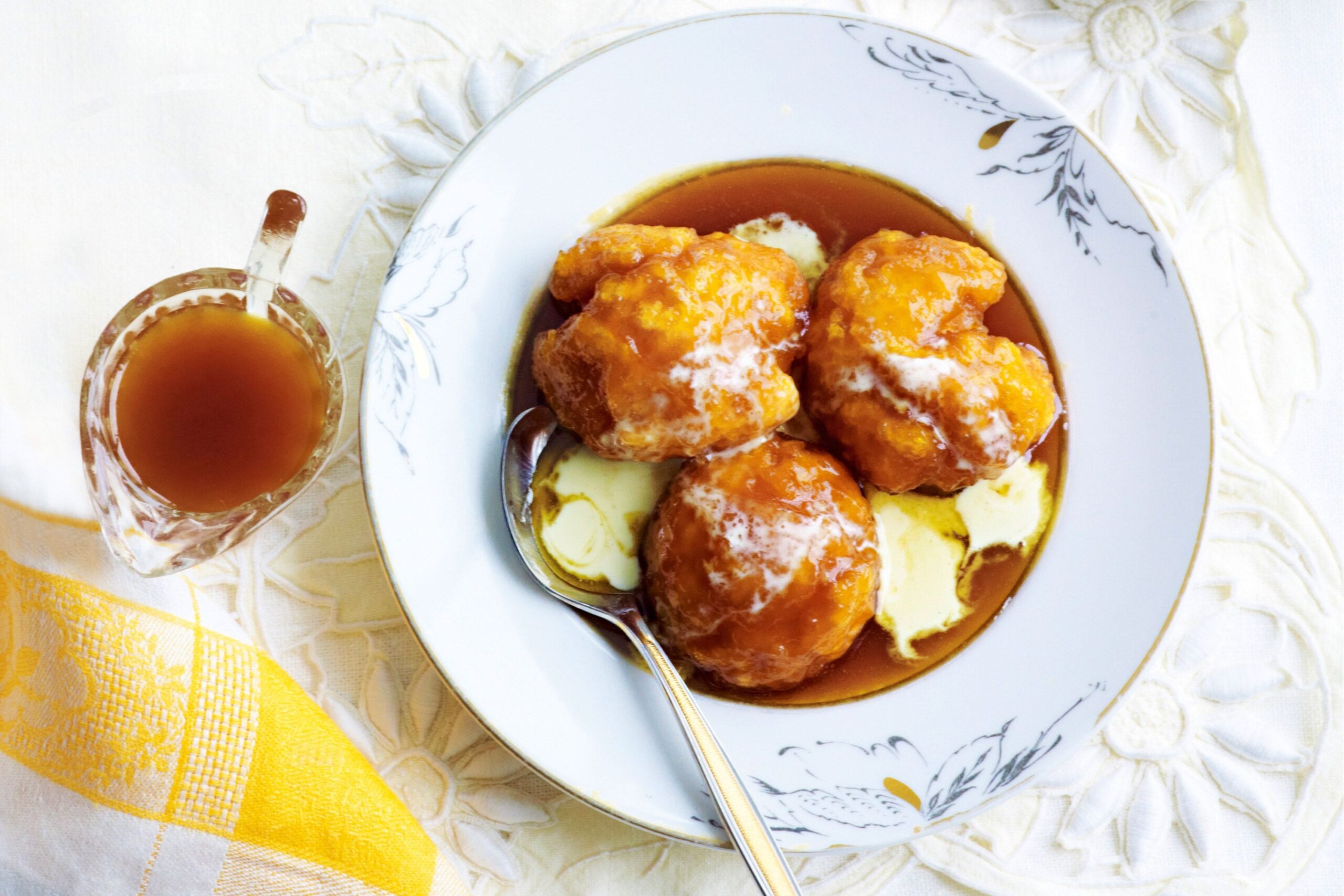 Golden syrup dumplings