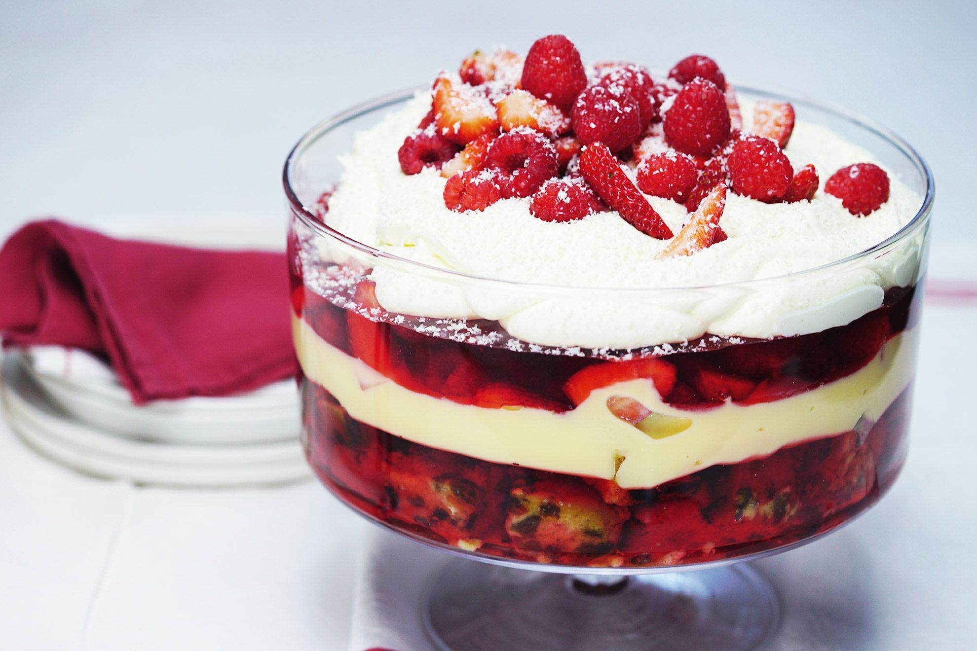 Traditional Christmas trifle