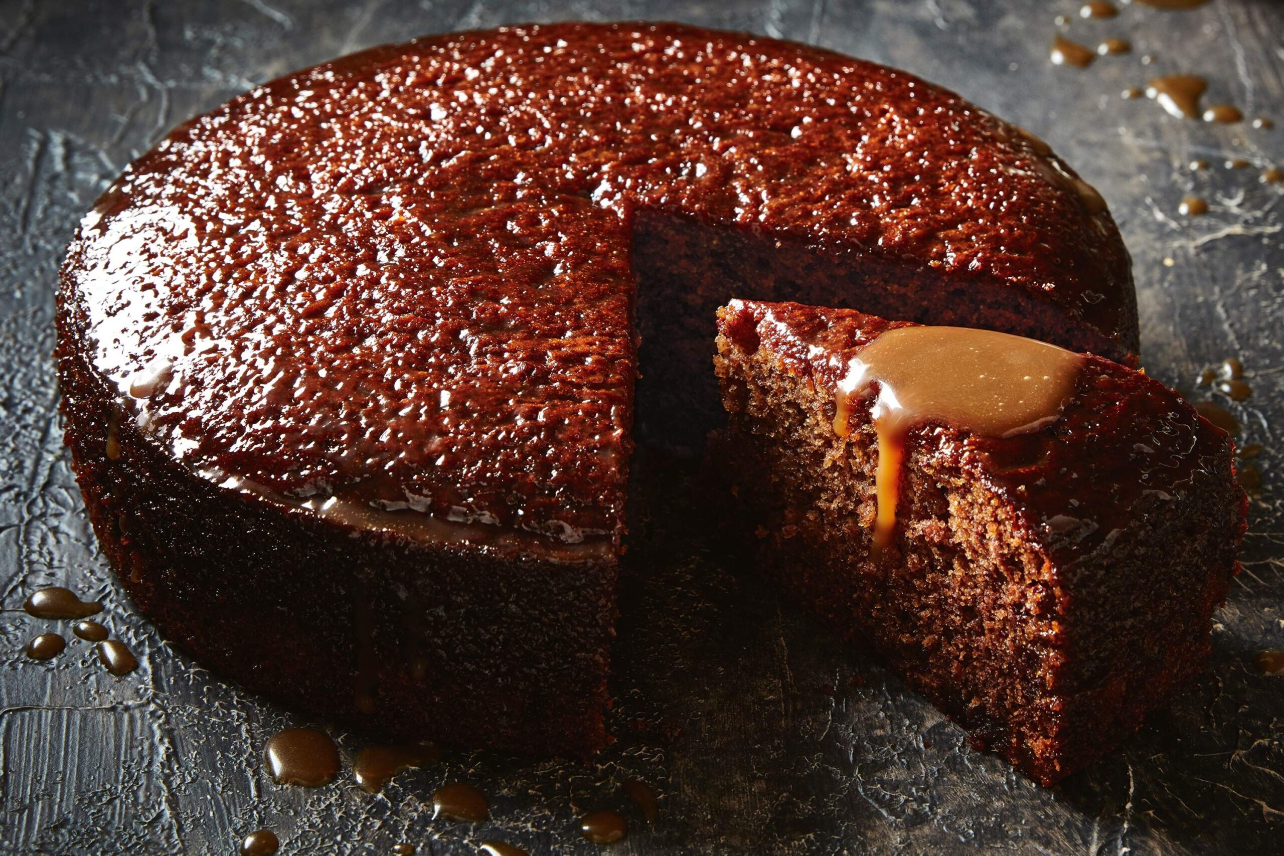 Sticky date puddings with butterscotch sauce