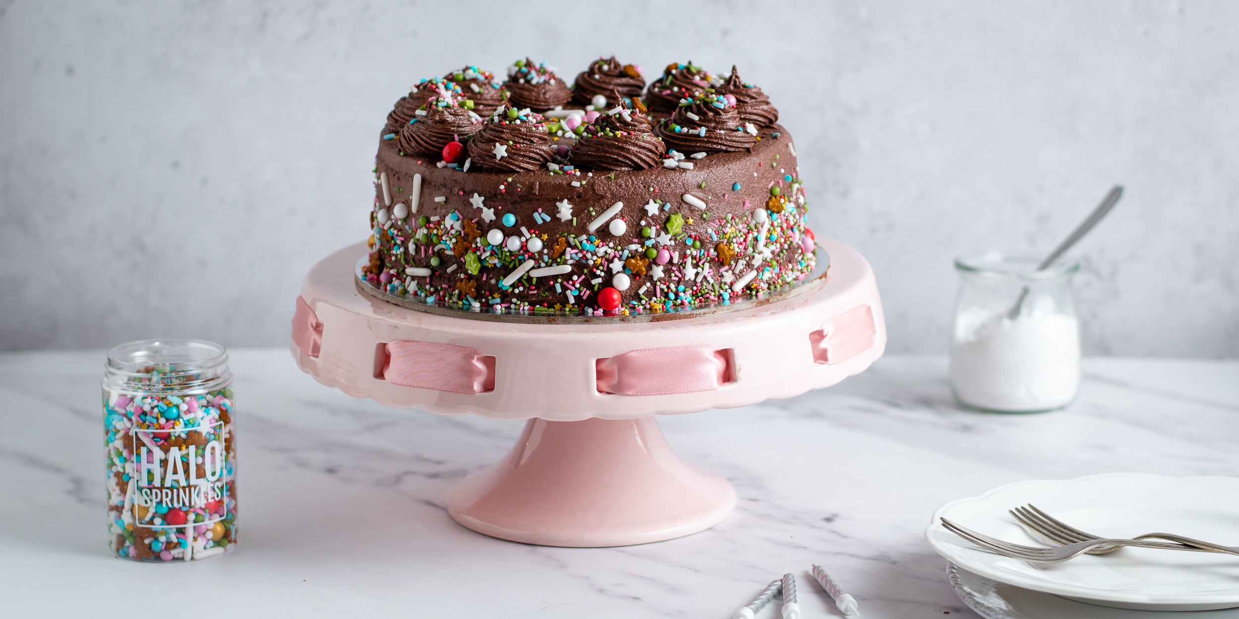Homemade chocolate cake