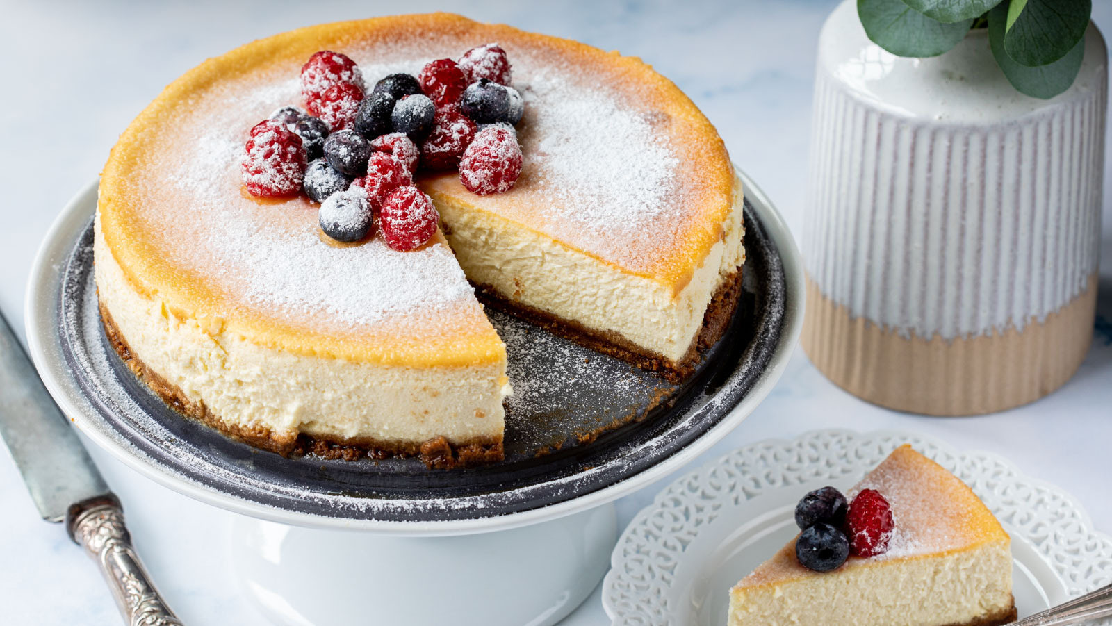 Best-ever baked ricotta cheesecake