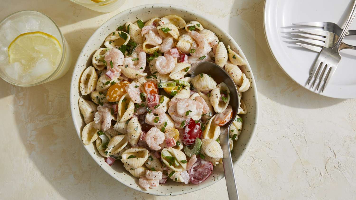 Portuguese-style chorizo pasta salad