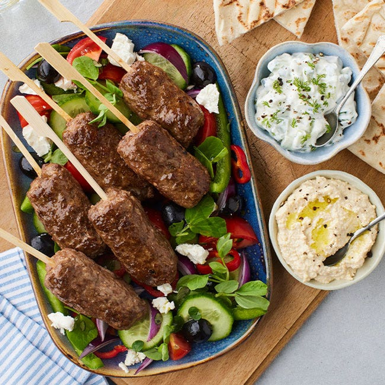 Easy vegetable kofta salad