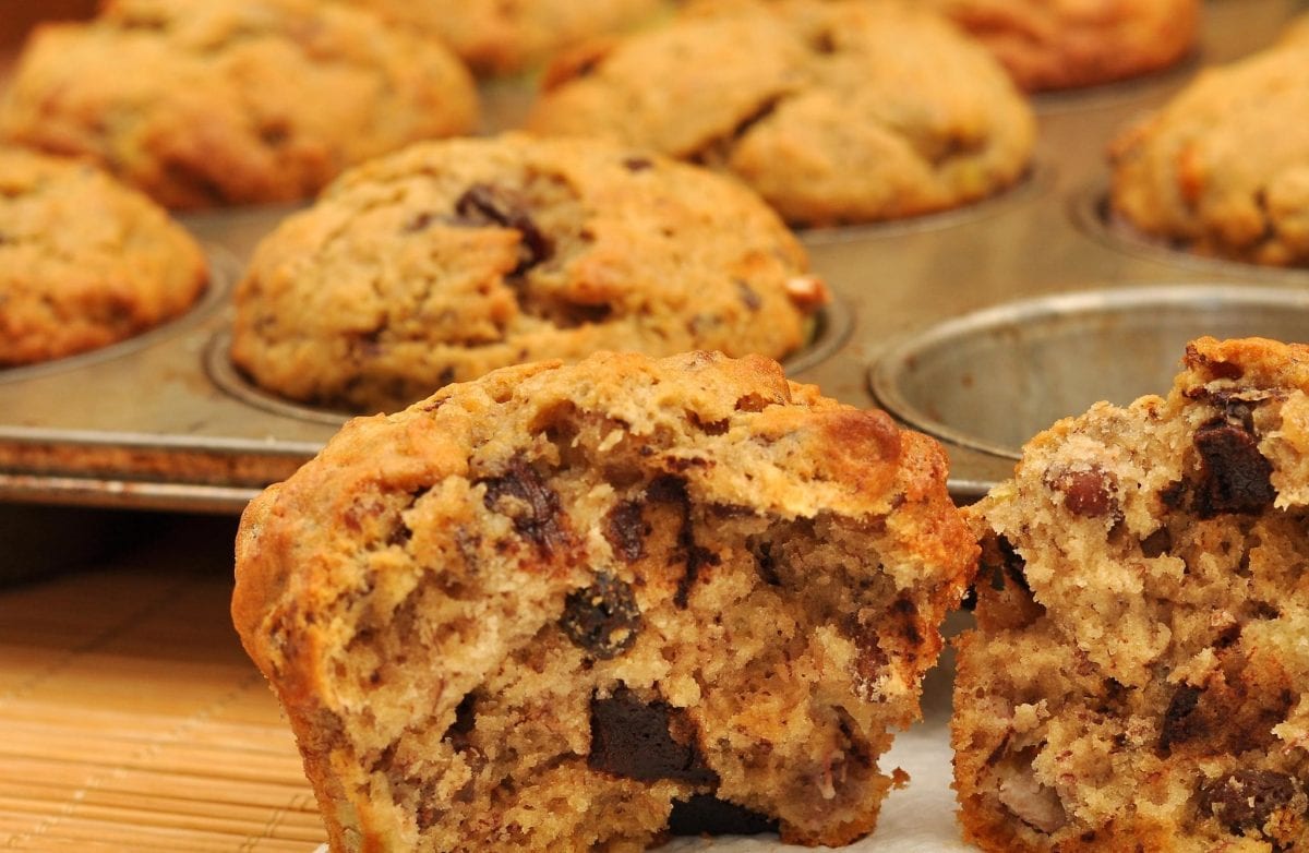 Chocolate-Zucchini Bran Muffins