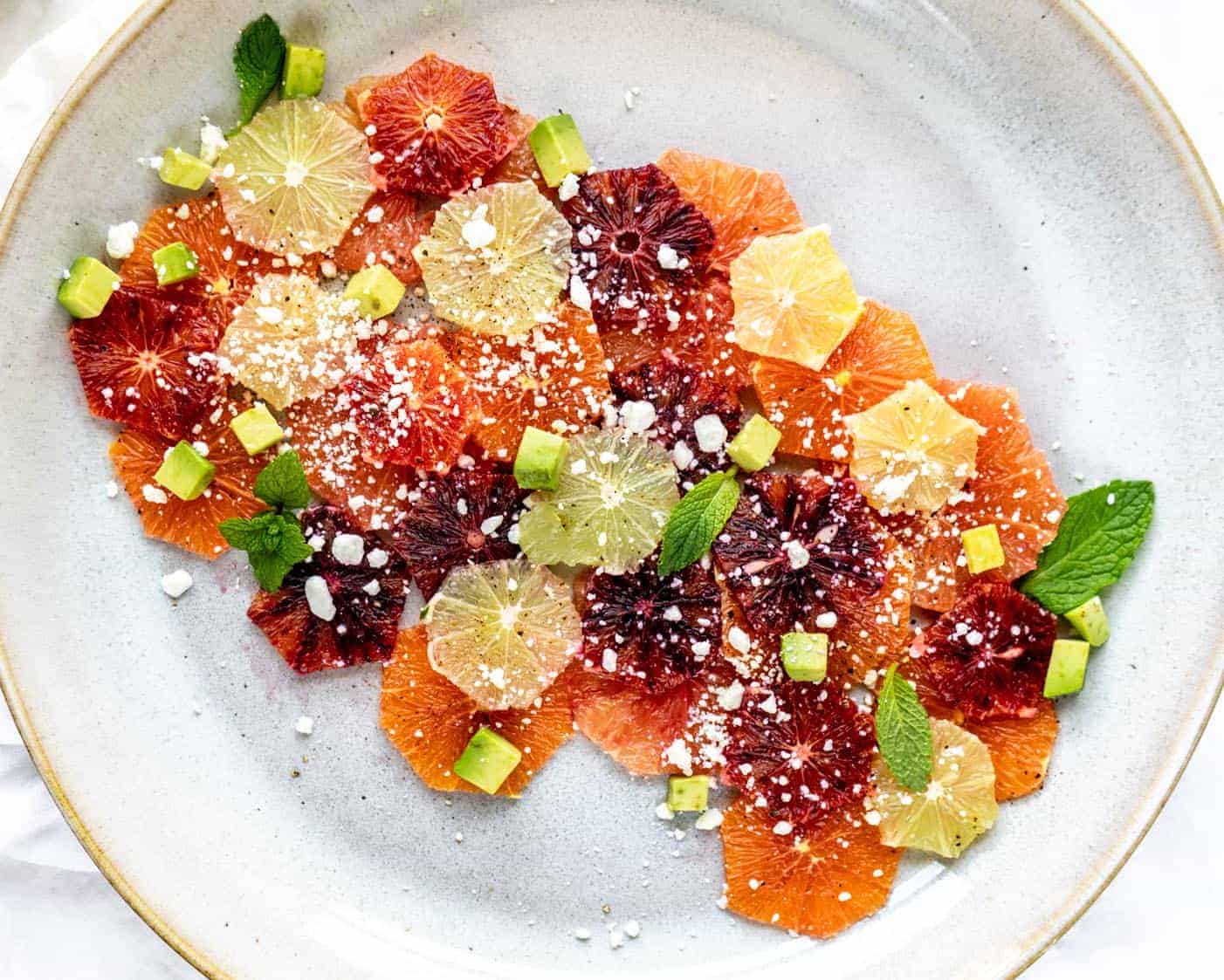 Thai-style citrus salad with lime and lemongrass vinaigrette