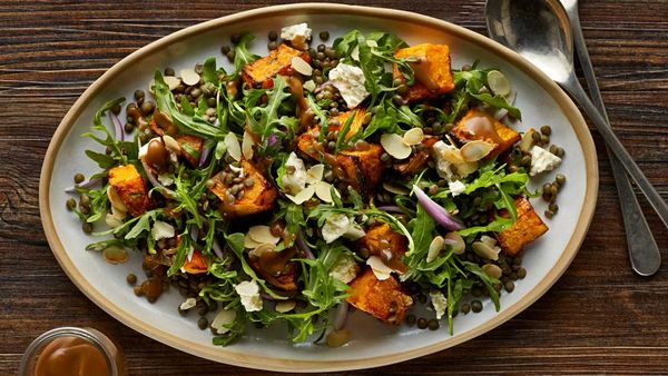 Jewelled pumpkin and pistachio salad