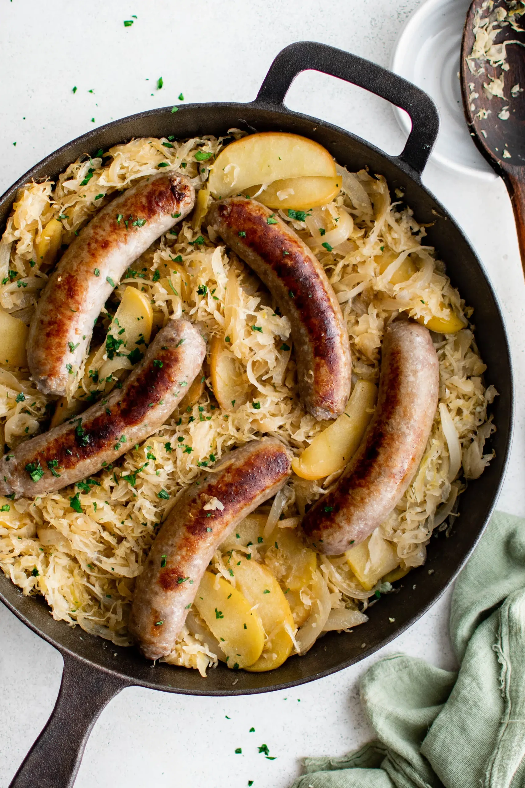 Bratwursts and Sauerkraut
