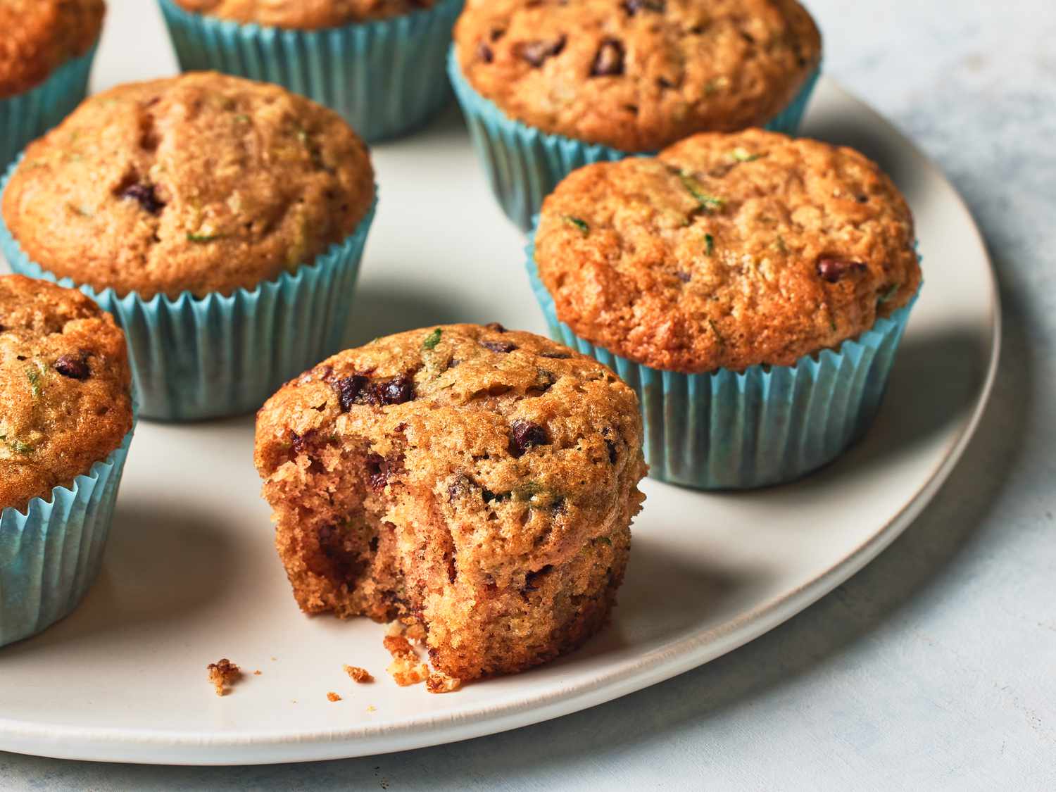 Chocolate-Zucchini Bran Muffins