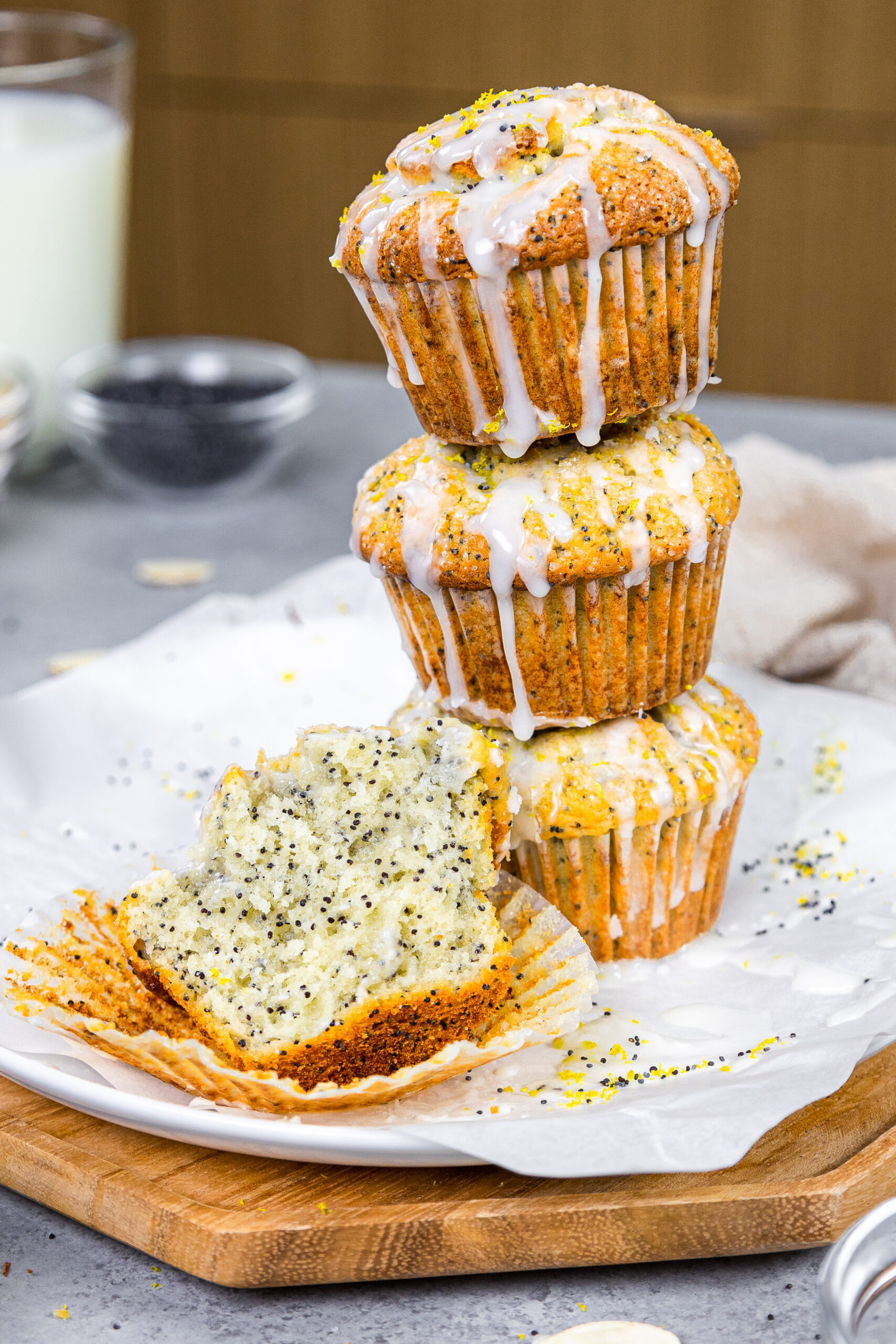 Lemon-Almond Poppy Seed Muffins