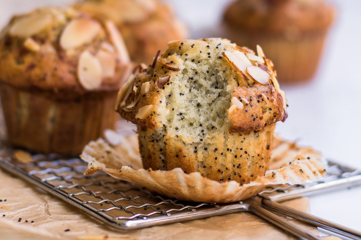Lemon-Almond Poppy Seed Muffins