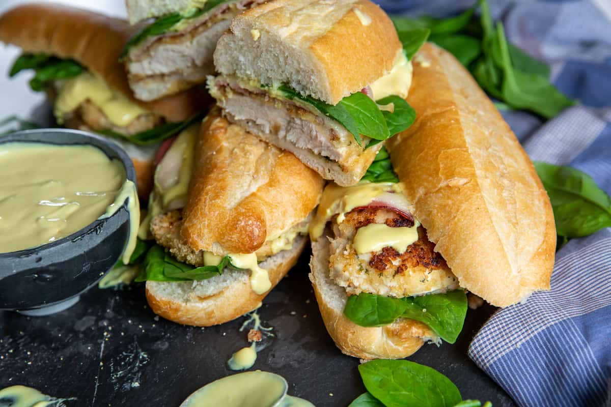 Chicken Cordon Bleu Sandwich