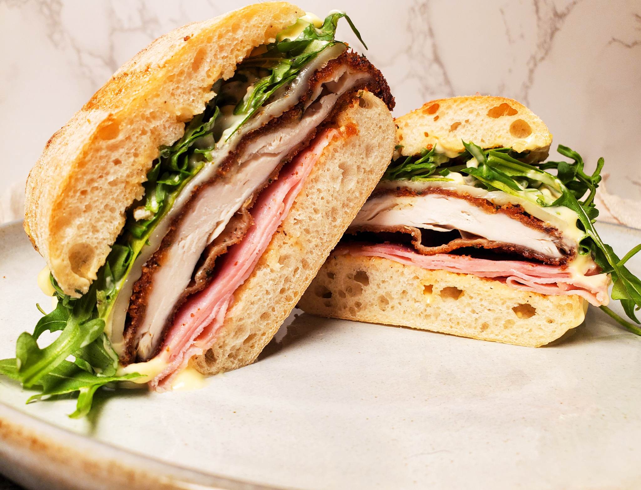 Chicken Cordon Bleu Sandwich