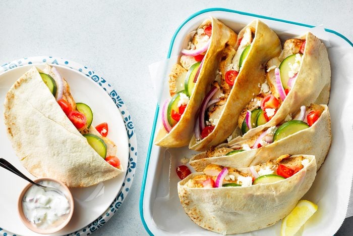 Healthy Chicken Avocado Pita Sandwich