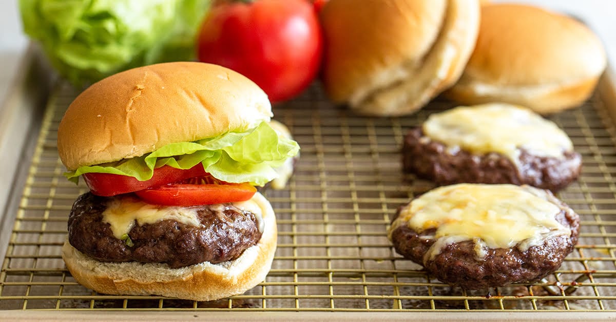 Baked Hamburgers Recipe (How to Cook Burgers in the Oven)