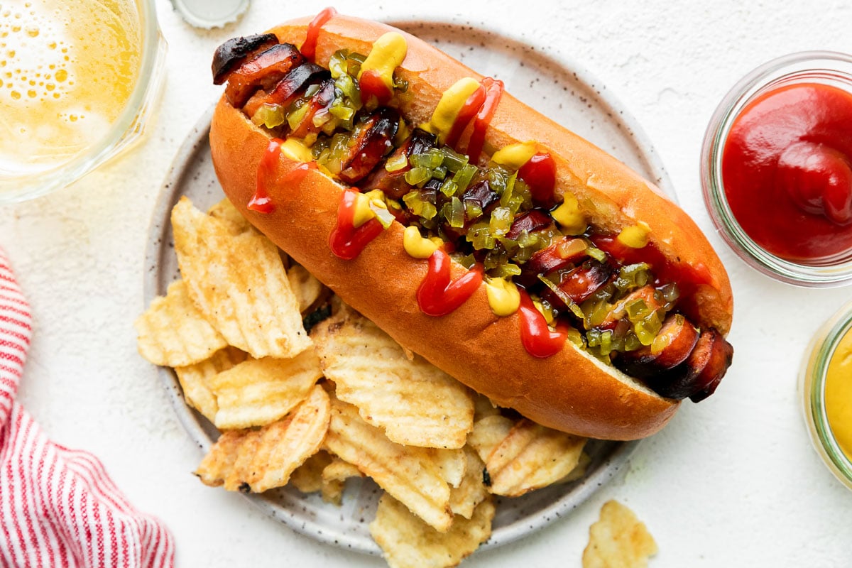 Grilled Hot Dogs