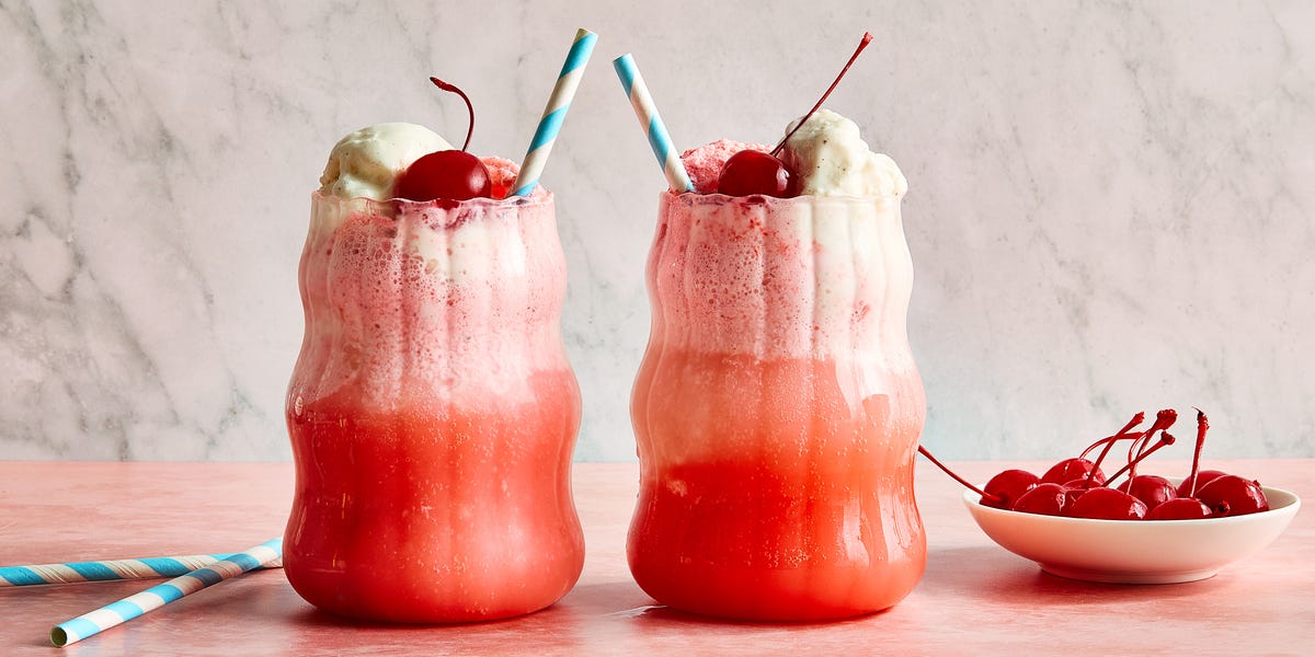 Raspberry Italian Cream Soda (Boozy)