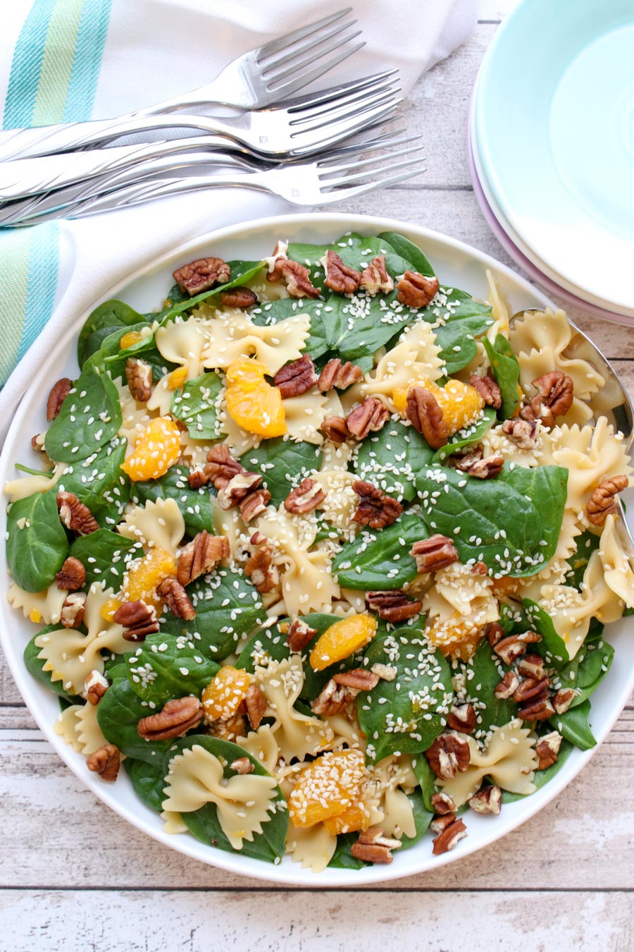 Spinach Pasta Salad