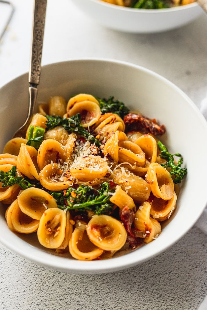 One Pan Orecchiette Pasta