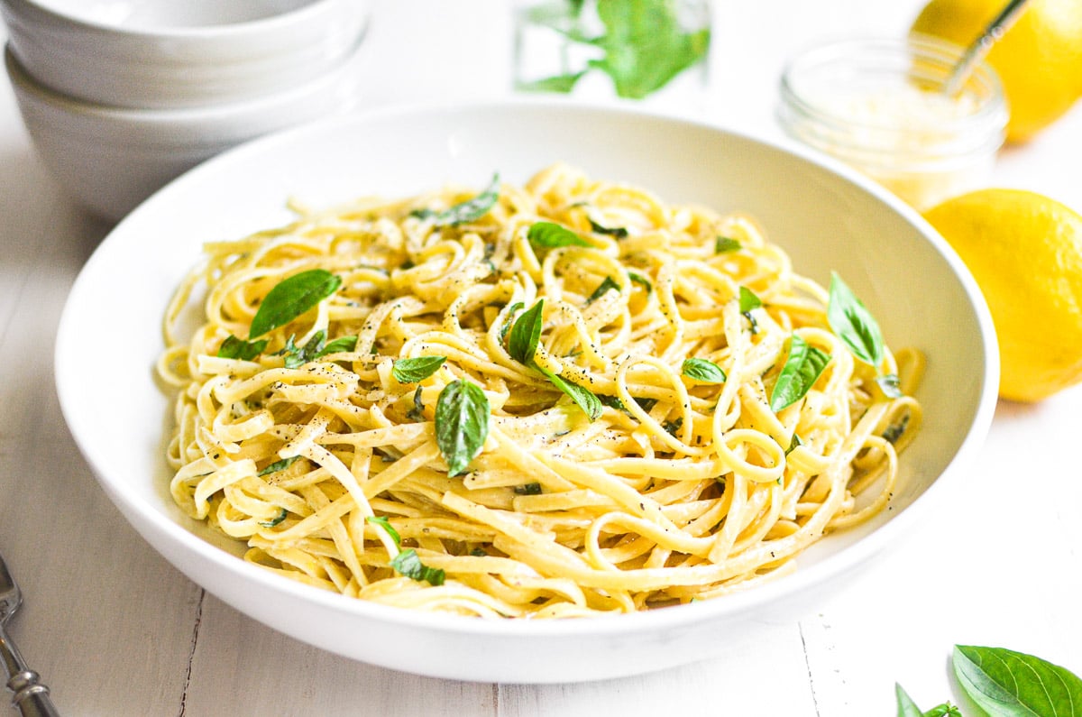 Baked Lemon-Basil Pasta