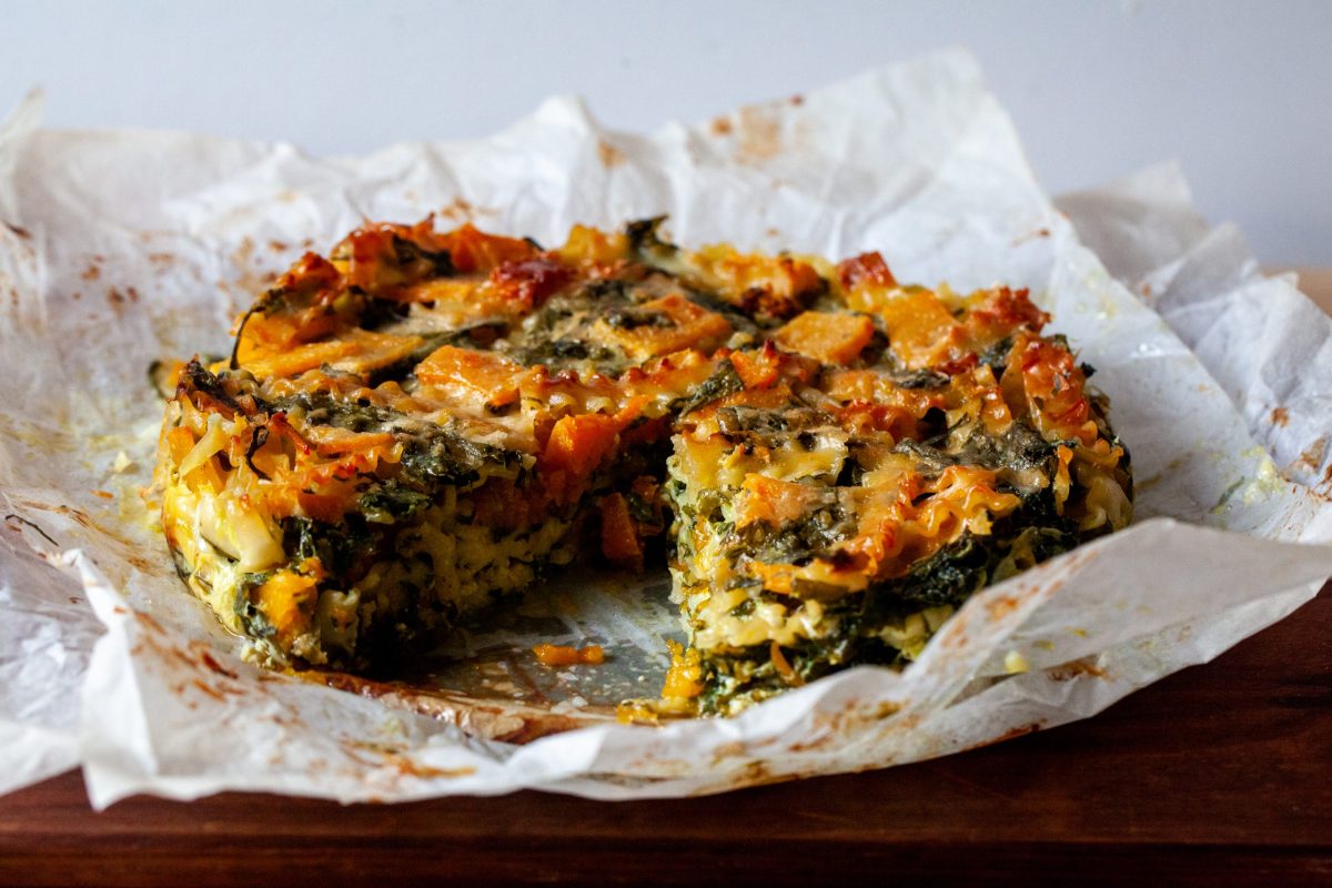 Cheryl's Spinach Cheesy Pasta Casserole