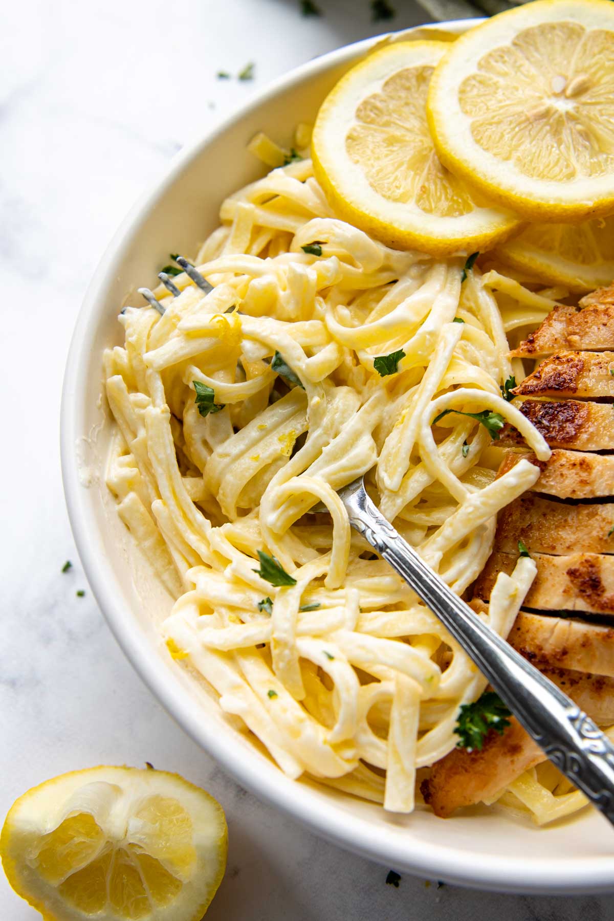 Lemon Cream Chicken Pasta