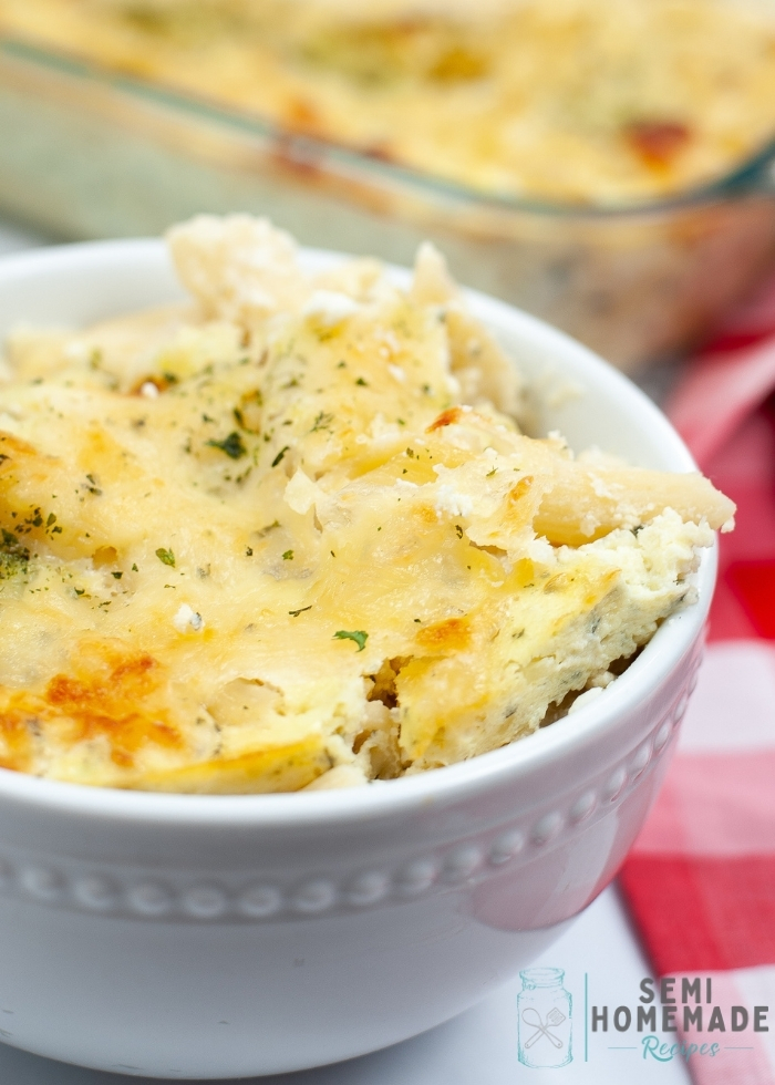 Three Cheese Baked Pasta
