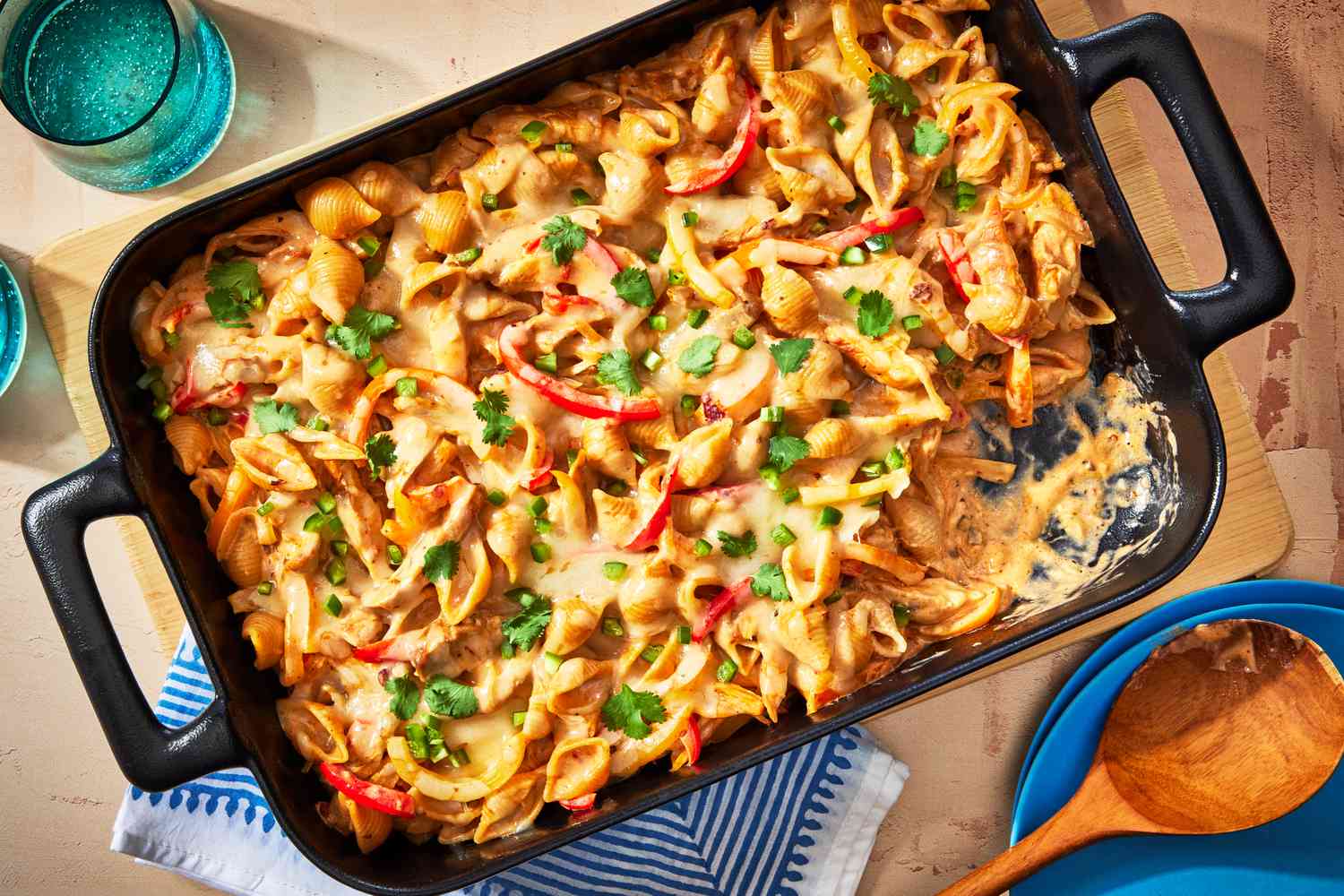 Chicken Fajita Pasta Bake