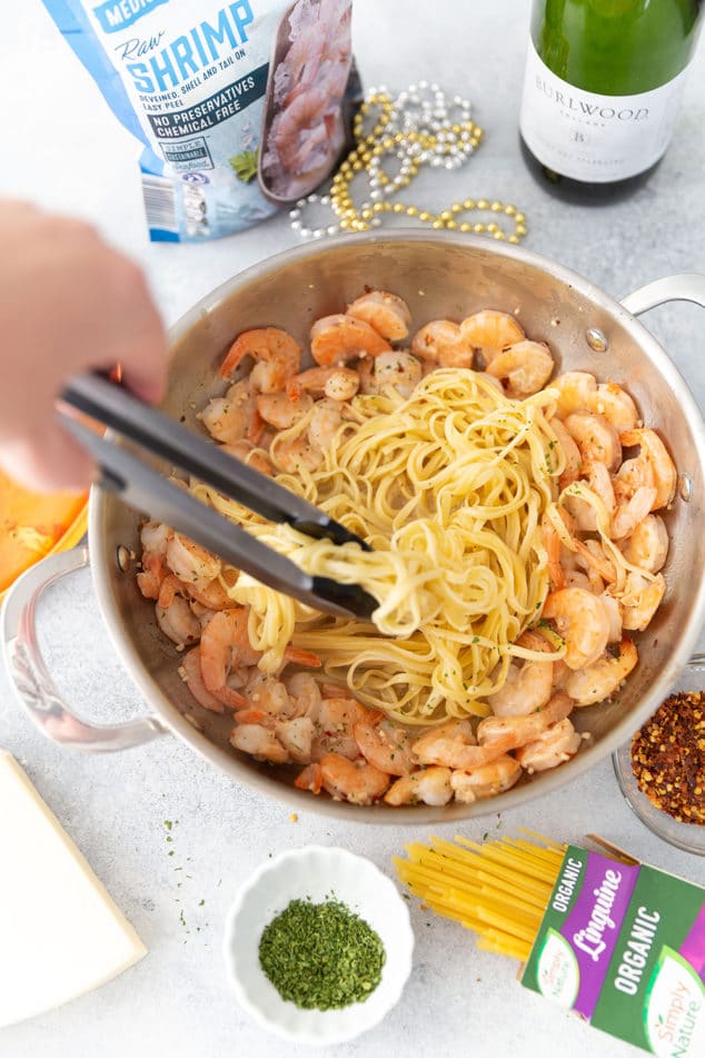 Champagne Shrimp and Pasta